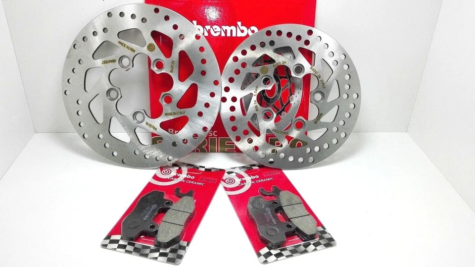 BRE28 Set Discos de Freno + Pastillas Delanteros + Traseros para Kymco Gran Dink - Imagen 1 de 1