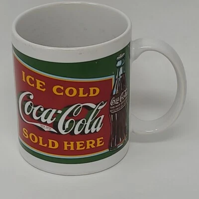 1996 Coca Cola Ice Cold Coca Cola Sold Here Coffee Mug Thailand Cup - Image 1 of 4