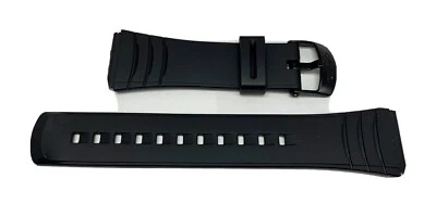 Genuine Casio Replacement Band for DBC32 DBC32C DATABANK Black resin - Image 1 of 2