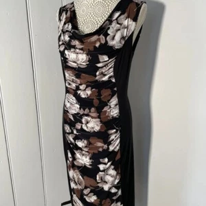 Vestido Phase Eight para mujer talla 14 negro blanco Rouche elástico fiesta sin mangas - Imagen 1 de 7