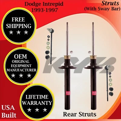 Puntales traseros KYB OEM con barra estabilizadora para Dodge Intrepid 1993-1997 garantía de por vida Foto 1 de 4