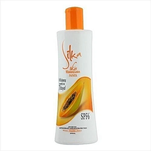 Silka Orange Papaya Skin Whitening Lightening Moisturising Lotion SPF6 200ml