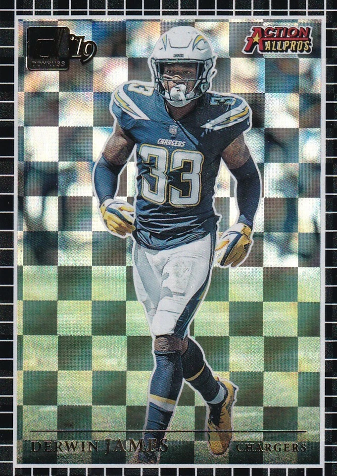 2019 DONRUSS ACTION ALLPROS DERWIN JAMES LOS ANGELES CHARGERS INSERTS B3060-2 - Image 1 of 2