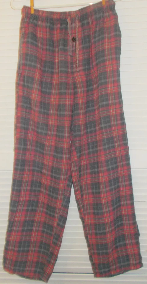 Мужские фланелевые пижамные брюки в красную клетку Fruit of the Loom маленькие 28–30 - Изображение 1 из 2