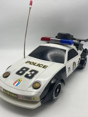 Raro Porsche 928 Police Escala 1:10 Vintage HD-8276P Hong Da Display - LEIA - Imagem 1 de 4