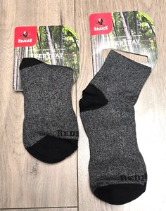 2 Pair) Redback Dark Grey Bamboo Work Quarter Socks #BAMLQ - Picture 1 of 2