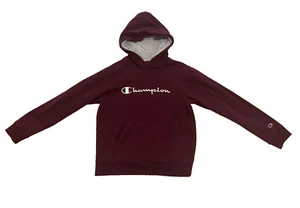 Champion Pullover Hoodie Youth Boys XL, Garnet With Pocket and Logo - Picture 1 of 14