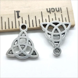 8/20/50pc triangle Antique Silver Charms Pendants for jewelry making 16*15mm - Picture 1 of 5