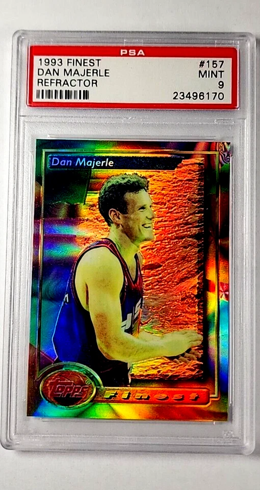 1993 1993-94 Topps Finest Refractor #157 Dan Majerle PSA 9 Apenas 6 Classificação Superior - Imagem 1 de 3