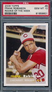 2006 Topps 1957 Rookie of the Week #8 Frank Robinson Baseball Card Graded PSA 10 - Picture 1 of 1
