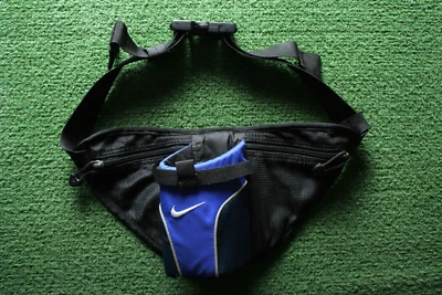 Riñonera vintage NIKE azul/negro portabotellas de agua para correr cintura lumbar Foto 1 de 4