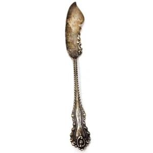Antiguo raro, Geo. Cuchillo de mantequilla, queso esterlina C. Shreve, 8 pulgadas de largo - Imagen 1 de 5