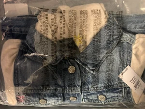 GAP Toddler Girl Hooded Denim Jacket 5 years - Picture 1 of 6