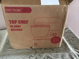 Cheftronic 4,5 Qt Mixer supporto elettrico testa inclinabile 500 W 6+ velocità, rosso - Foto 1 di 5