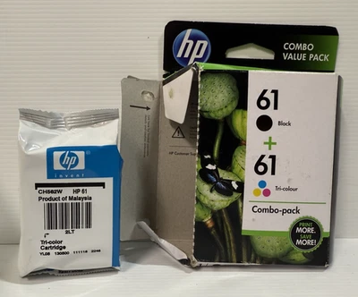 HP 61 Combo Pack Ink Cartridge - Tri Colour ONLY - Expired Ink - image 1 of 3