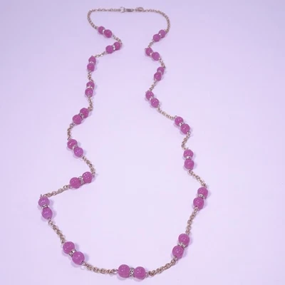  Collar colgante bola cristal cristal oro rosa rosa J.Crew para mujer nuevo sin etiquetas 89 Foto 1 de 4