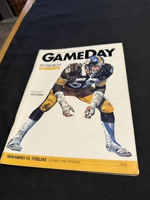 1983 Game Day NFL Program Seattle Seahawks V Pittsburgh Steelers OCT 23 Kingdome - Image 1 of 4