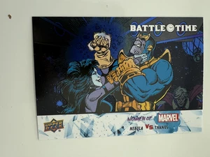NEBULA vs THANOS 2024 Upper Deck Women of Marvel BLUE #BT-3 - Picture 1 of 1