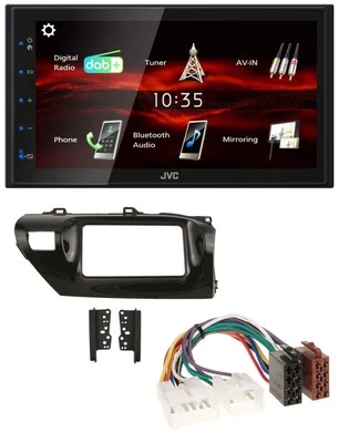 JVC USB Bluetooth MP3 DAB 2DIN Autoradio für Toyota Hilux (2015-2020) - Bild 1 von 4