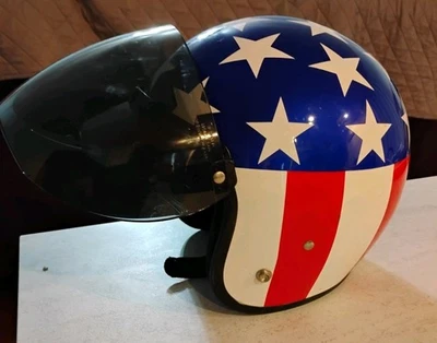 Casco de motocicleta Easy Rider Peter Fonda DC6-CA DOT aprobado Foto 1 de 4