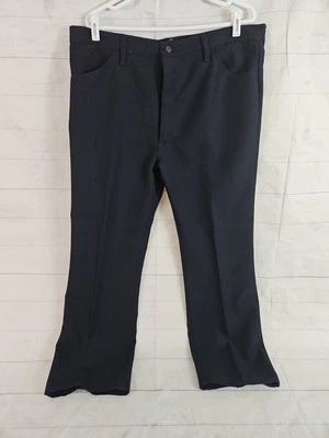 Pantalones Wrangler De Colección Para Hombres 40x30 Corte Vaquero 82NV Wrancher EE. UU. Poliéster Azul Marino Foto 1 de 4