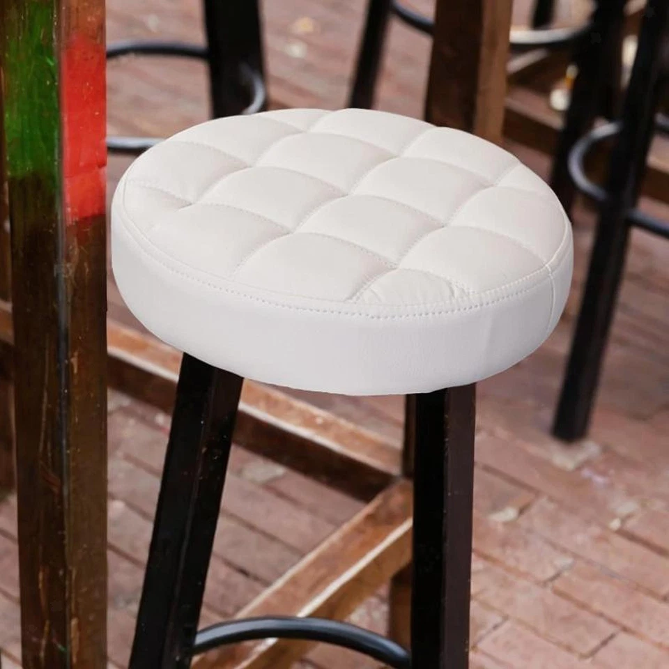 Round Seat Cushion for Bar Stool PU Leather Cover Seat Top Comfortable Bar Stool - Image 1 of 1