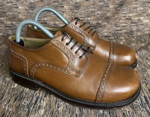 Birkenstock Footprints Lace Up Brown Leather Cap Toe Shoes Women’s 8/8.5 Narrow - Picture 1 of 16