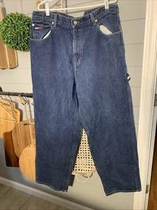 Vintage Men’s Tommy Hilfiger Carpenter Jeans 2001 38x34 Baggy 🔥 - Picture 1 of 12