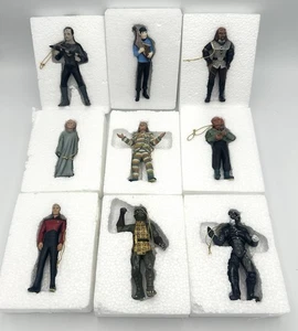 Star Trek The Experience Ornament 1997 Set of 9 In Box Quark Gorn Borg Klingon - Picture 1 of 9
