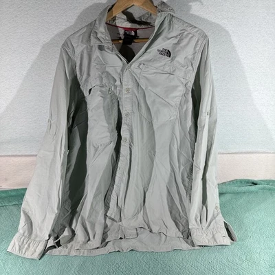 The North Face Shirt Mens Large Vented Long Sleeve Fishing Hiking Utility Pocket - Image 1 of 4