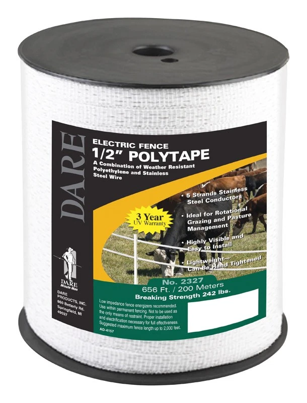 Dare Electric-Powered Tape 656 ft. White - Image 1 of 1