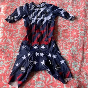 Wattie Ink Women’s Triathlon Suit XS Red White Blue USA - Picture 1 of 4