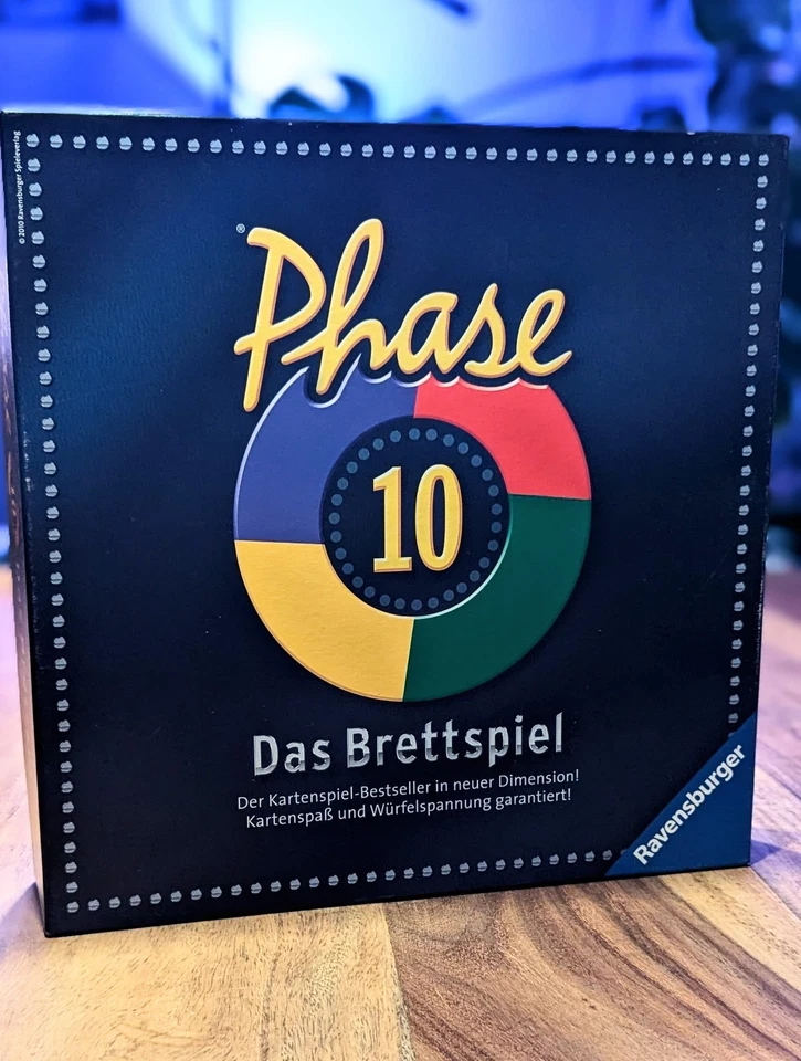 Phase 10 - Das Brettspiel - Ravensburger 2010 - Ab 10 Jahre - 2-6 Spieler - Rar - Bild 1 von 4