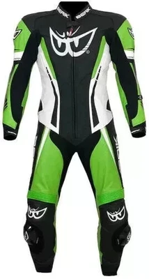 BERIK MOTORBIKE SUIT MOTORCYCLE SUIT 1 & 2 PIECE COWHIDE LEATHER BIKER RACING - Image 1 of 4