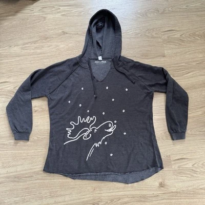 Sudadera con capucha de colección Marushka Moose para mujer XL polar manga larga cuello en V Foto 1 de 4