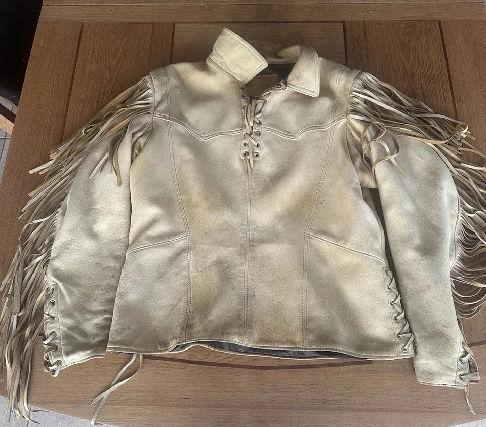 Pulôver com franja Elk Hide XL estilo instrumento musical East West - Imagem 1 de 4