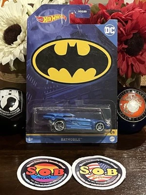 Hot Wheels Batman Animated Series Batmobile Blue Diecast Sealed NM Condition - Image 1 of 4