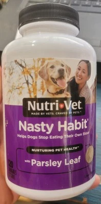 Nutri-Vet Nutri Vet Nasty Habit Dogs Chewables Liver Flavor 120 ct FREE US SHIP - Image 1 of 4