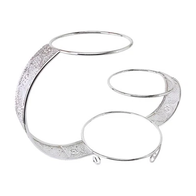 3 Tiers Metal Cake Stand Rack Simple Serving Tray Cupcake Holder Fruit Plate - image 1 of 4