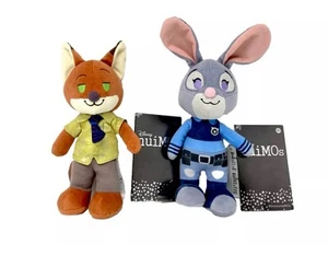 Disney Parks nuiMOs Zootopia Judy Hopps And Nick Wilde Plush Dolls Set Of 2 NEW - Picture 1 of 10
