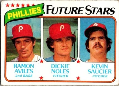 1980 Topps Phillies Future Stars - Aviles / Noles / Saucier RC  682 - Image 1 of 2