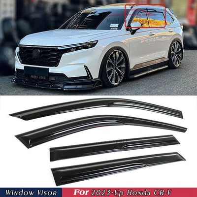 For 2023-2025 Honda CRV CR-V Mugen Style Window Visors Rain Guards Deflectors - Image 1 of 4