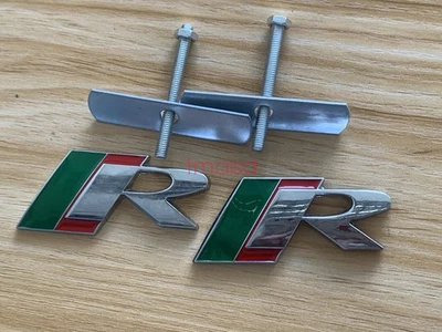 2PC Car R Badge Grill Grille Front Emblem Jaguar Racing Limited XF XFR XK R-Type - Image 1 of 4