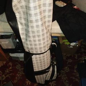 Kasco golf bag Cart Style6 Divider With distinctive black white plaid pattern - Picture 1 of 7