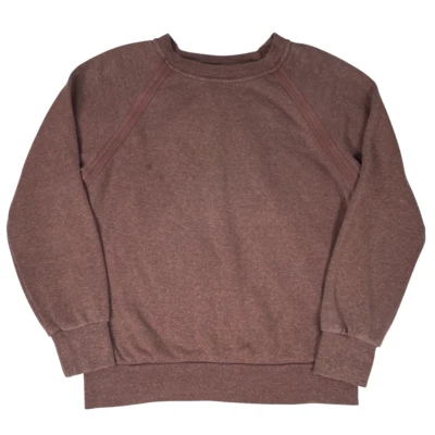 PrAna 棕色圆领套衫运动衫长袖麻混纺女式 S 码 — 第 1/4 张图片