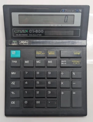 Citizen SDC 8001 Electronic Calculator Solar Panel Vintage 1979 Japan - Image 1 of 4