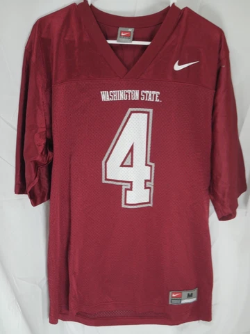 Vintage Nike Team Washington State Jersey Size Medium Football NCAA WSU Red #4 Cover