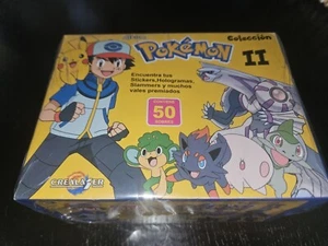 Pokémon Coleccion II 50 Pack Box Stickers Holograms Slammers New - Picture 1 of 3