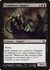 Mephidross Vampire Fifth Dawn PLD Black Rare MAGIC GATHERING CARD ABUGames
