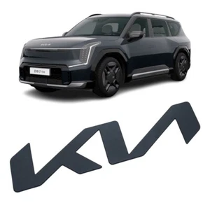 Genuine Front Rear EV9 GT Line KIA Matt Black Logo Emblem for Kia EV9 24-25 - Picture 1 of 10